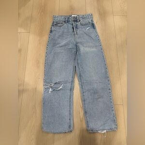 H&M Light Blue Straight Leg Jeans